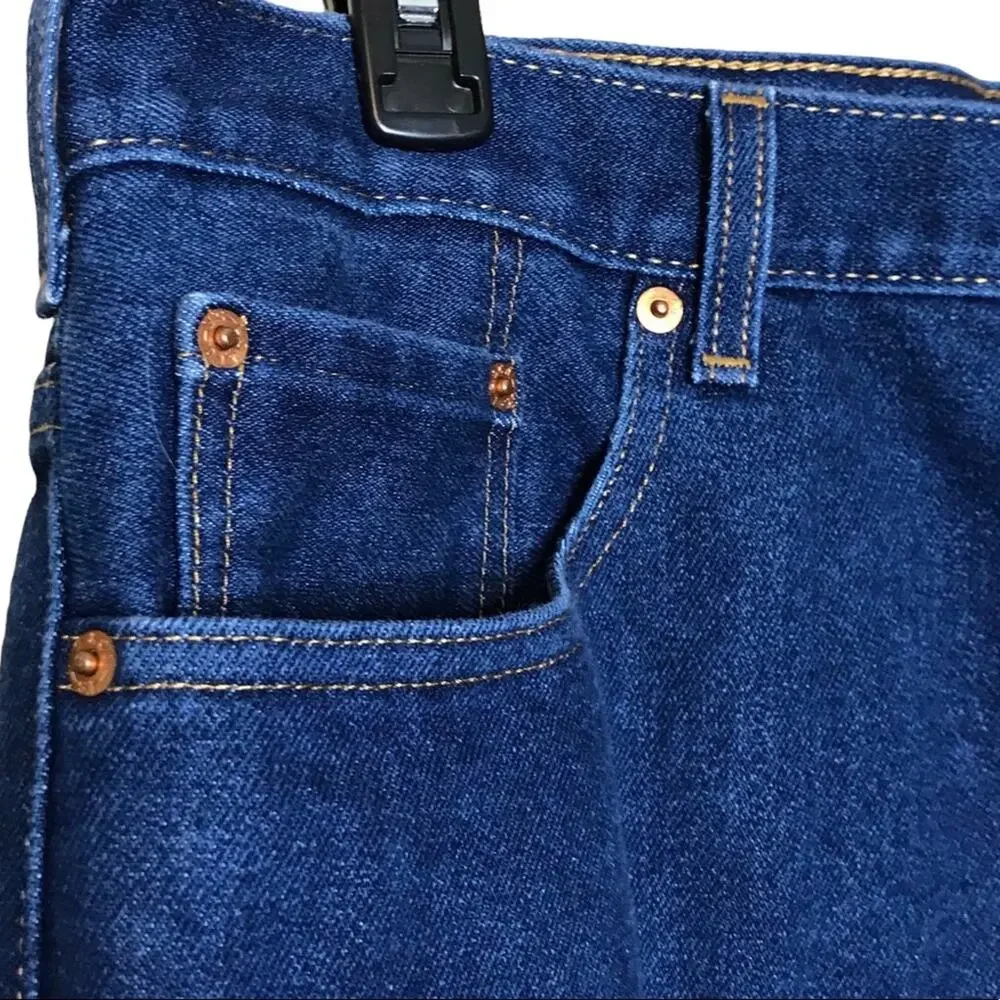 Levi’s 517 38X29 Dark Wash Bootcut Cotton/Polyester Blend Denim Jeans